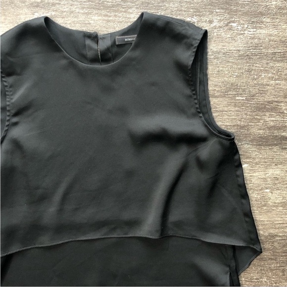 BCBGMaxAzaria black silky Tunic, EUC - Picture 2 of 7